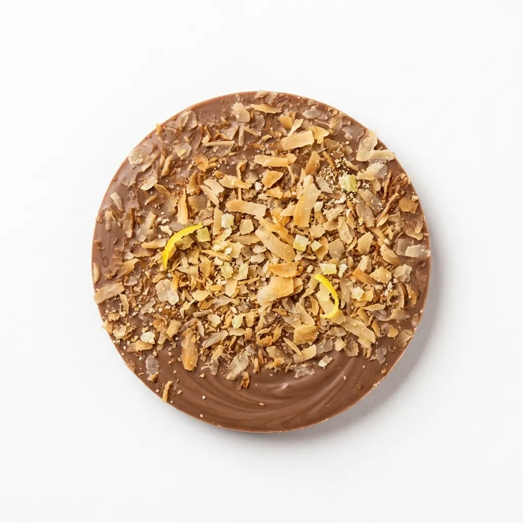 Milk Chocolate Lemon & Coconut Discs